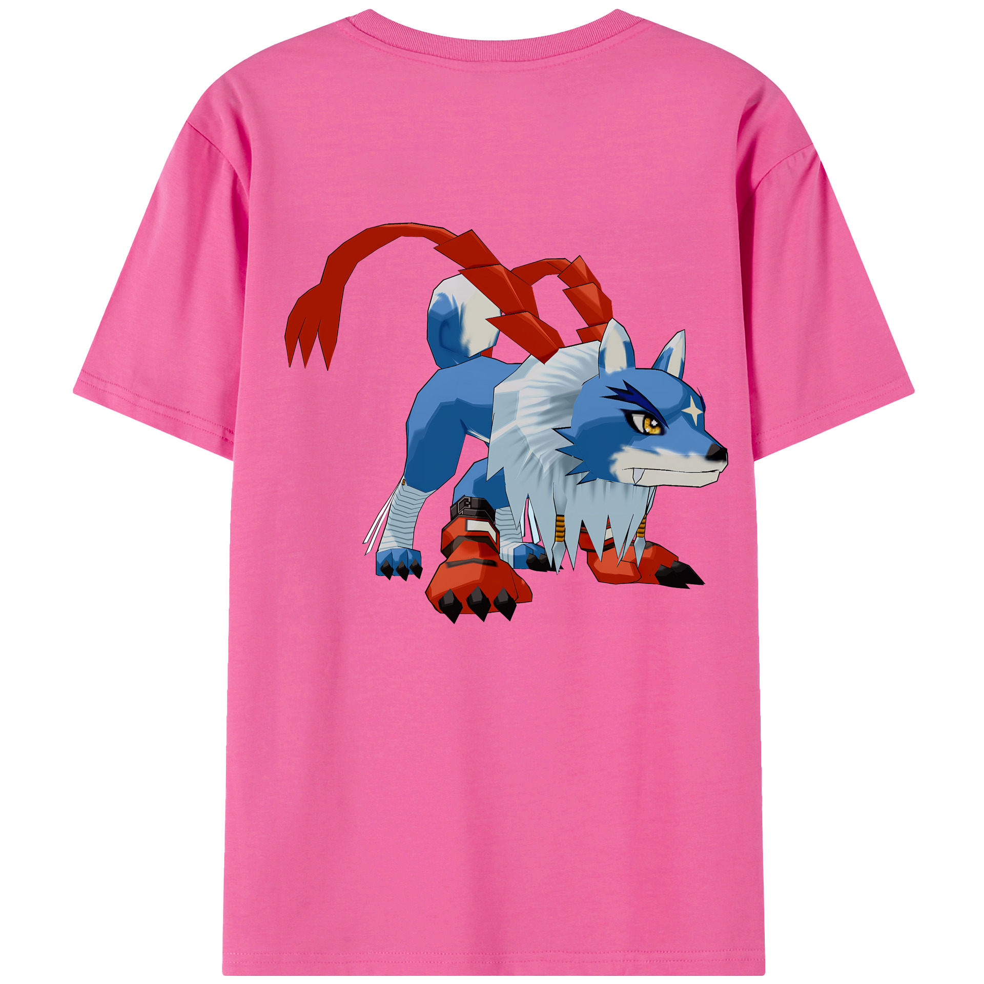 （画像用） Digimon デジタルモンスター/デジモン レディース半袖Tシャツ(バックプリント)